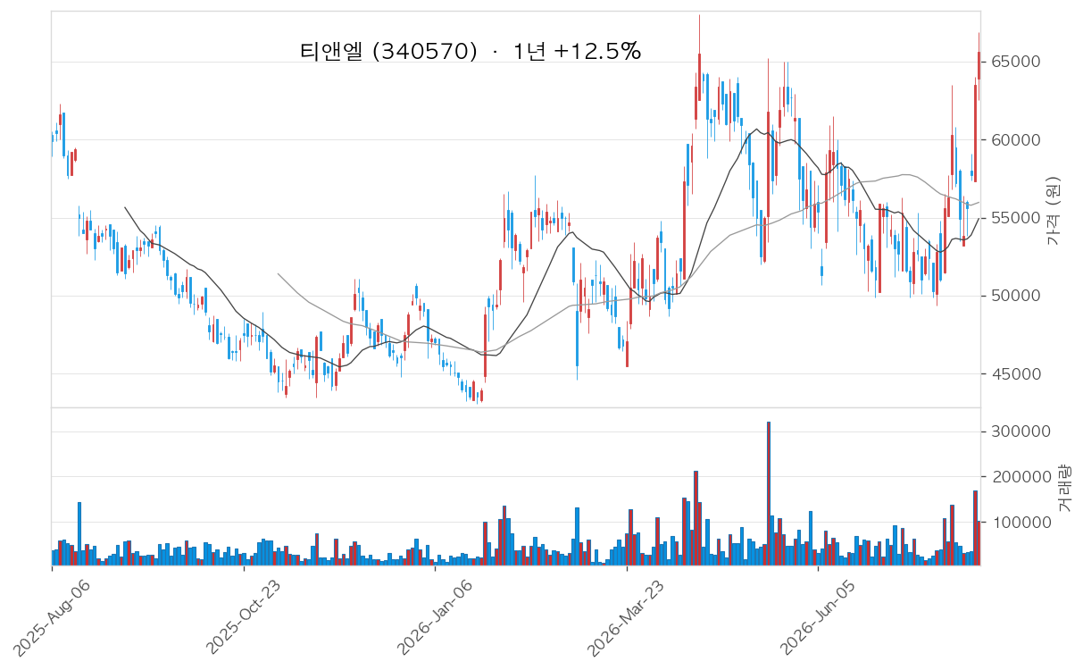 티앤엘 차트