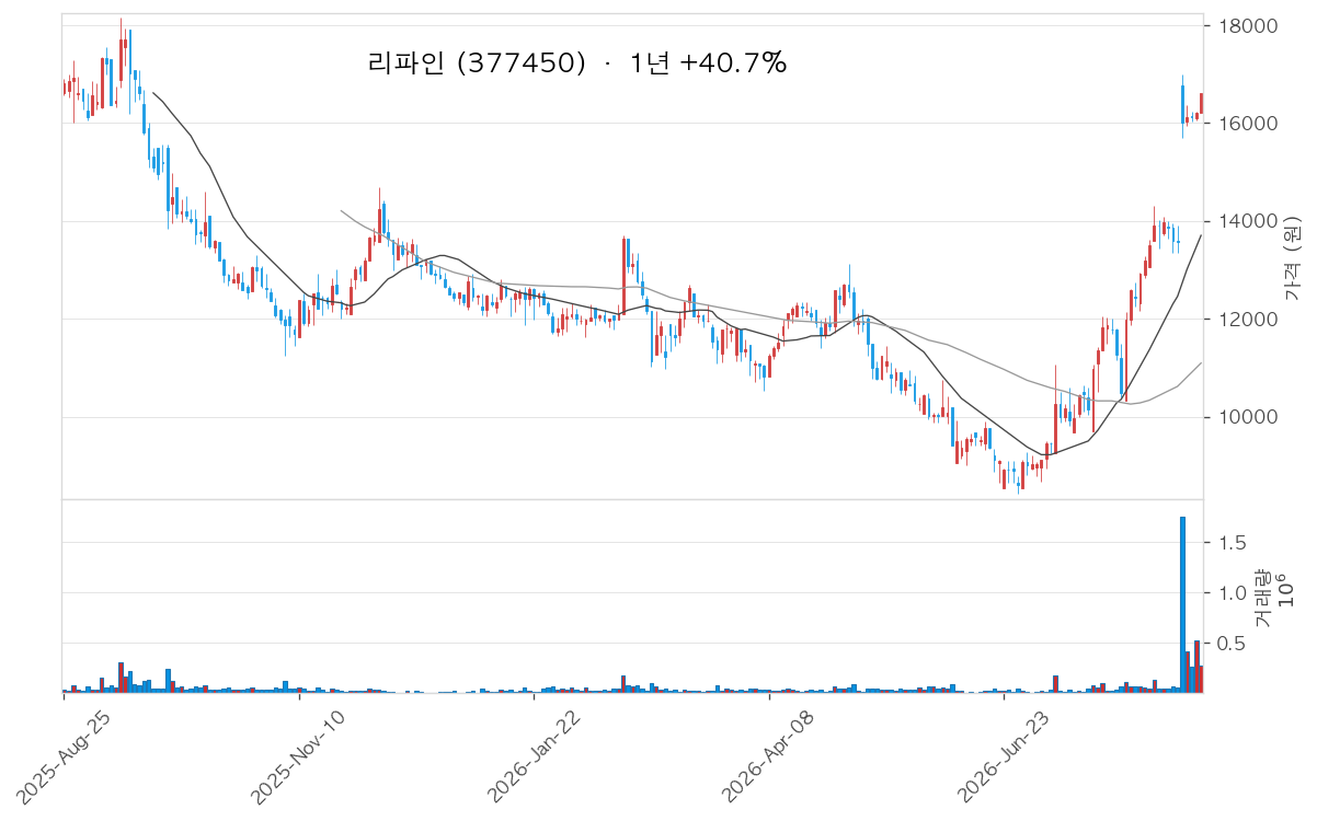 리파인 차트